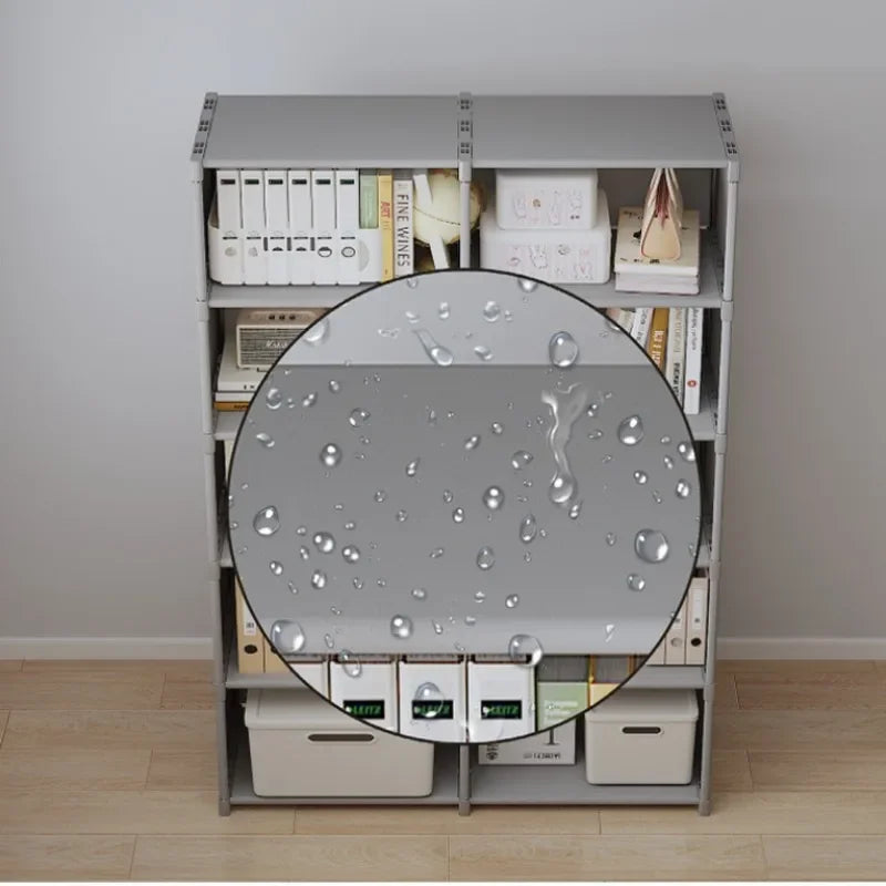 Multi-Layer Bookshelf Easy Assembly.