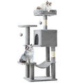 Cat Climbing Tower with Natural Sisal Scratching Posts Pet Condo for Indoor Cats and Kittens Play