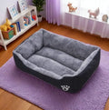 Black Dog Bed Plush Sleeping Bed for Large, Medium and Small Dogs, Non-Slip and Bite-Resistant.
