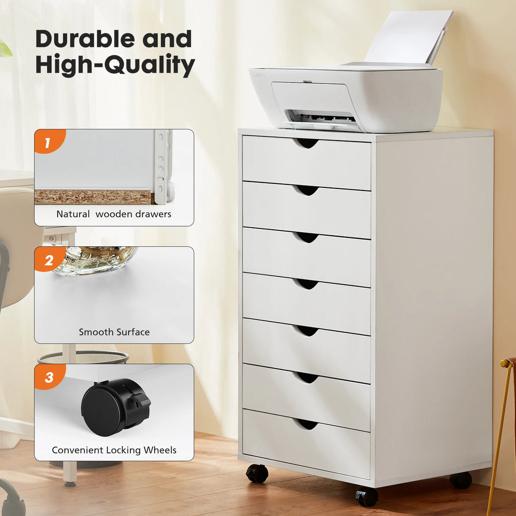 Dressers, Nightstand, Storage Cabinet, Office Mobile Cabinet, Living Room Organizer Rolling