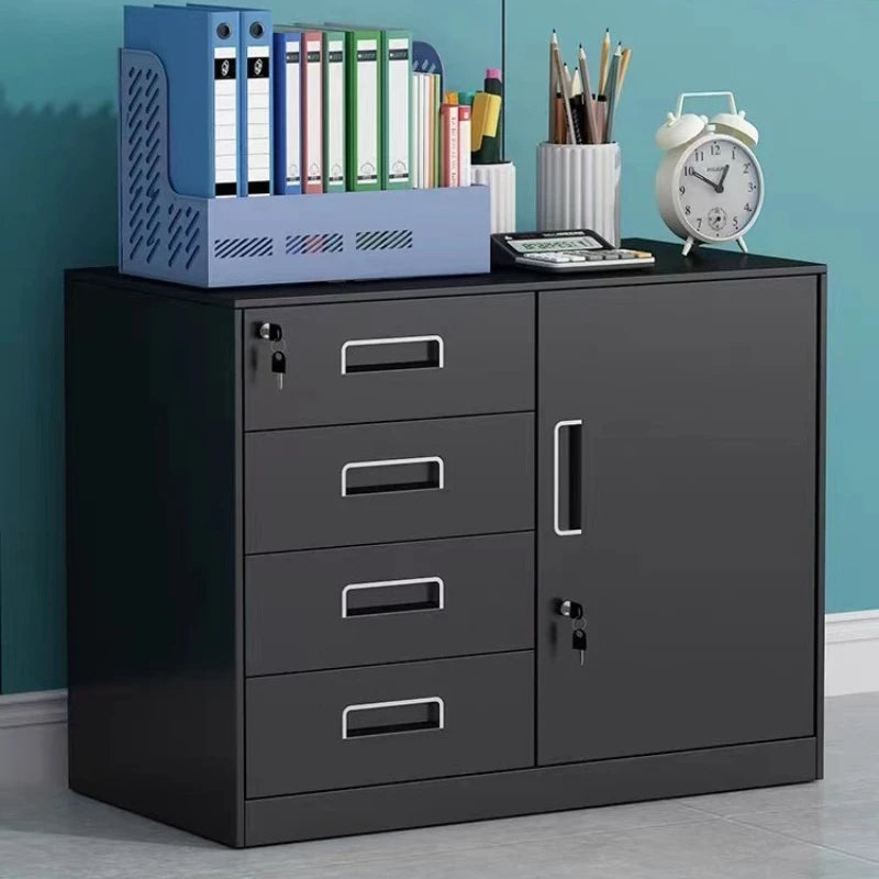 3/4/5 Drawer Office Filing Cabinet, Lock, Dividers Storage Filing Cabinets Living Room Organizer Cabinet Kitchen Home Furniture