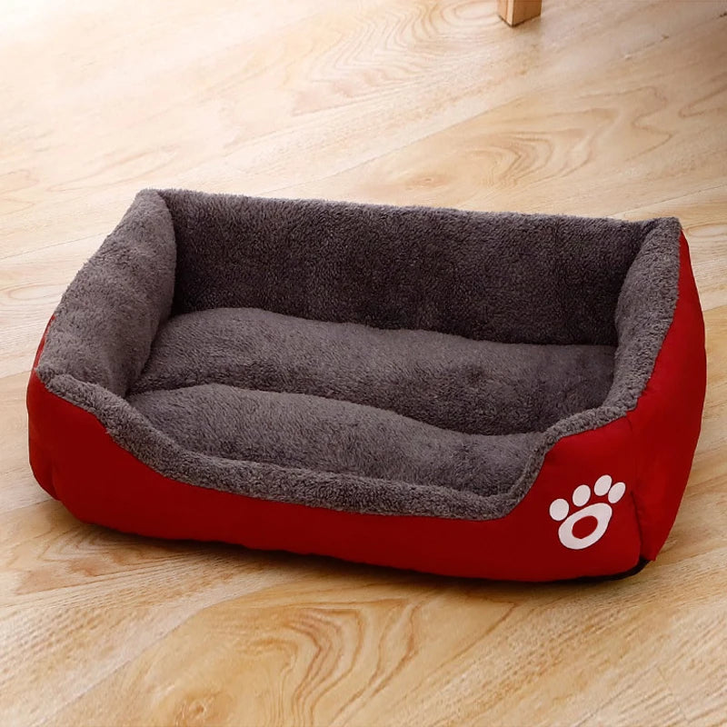 Black Dog Bed Plush Sleeping Bed for Large, Medium and Small Dogs, Non-Slip and Bite-Resistant.