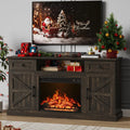Brand Farmhouse Fireplace Entertainment Center for TVs Up to 70 Inches,