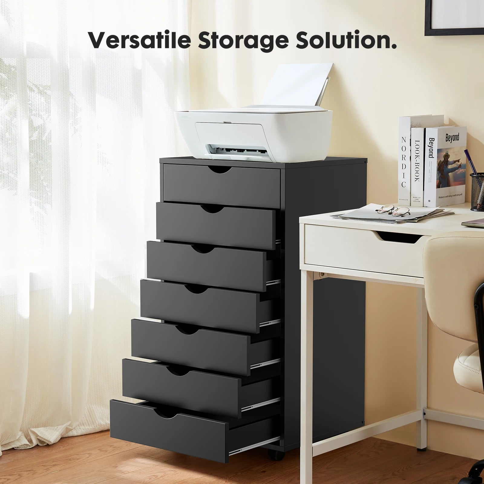 Dressers, Nightstand, Storage Cabinet, Office Mobile Cabinet, Living Room Organizer Rolling