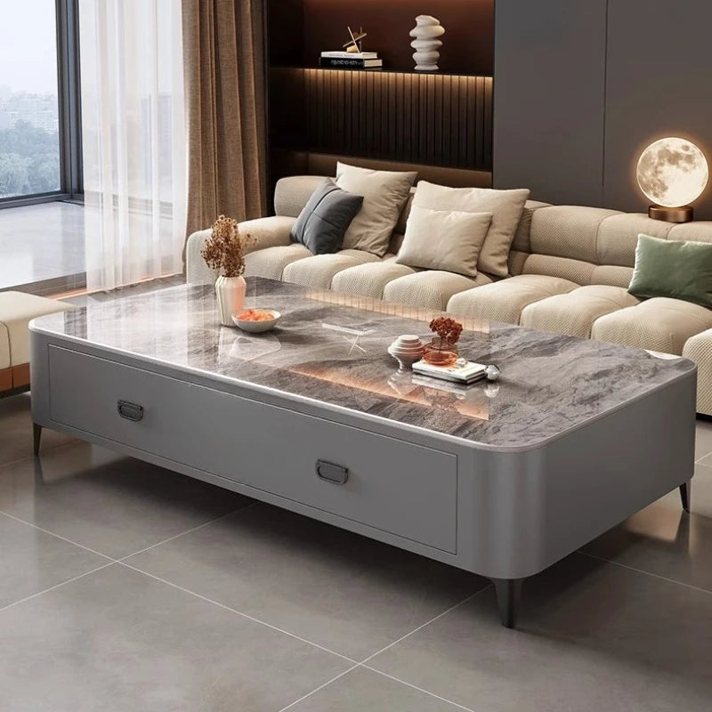 Coffee Table Side Table Folding Portable Modern Industrial Height Adjustable,