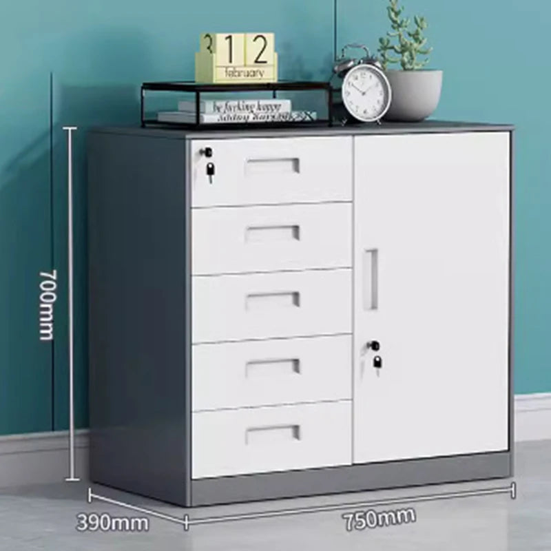 3/4/5 Drawer Office Filing Cabinet, Lock, Dividers Storage Filing Cabinets Living Room Organizer Cabinet Kitchen Home Furniture