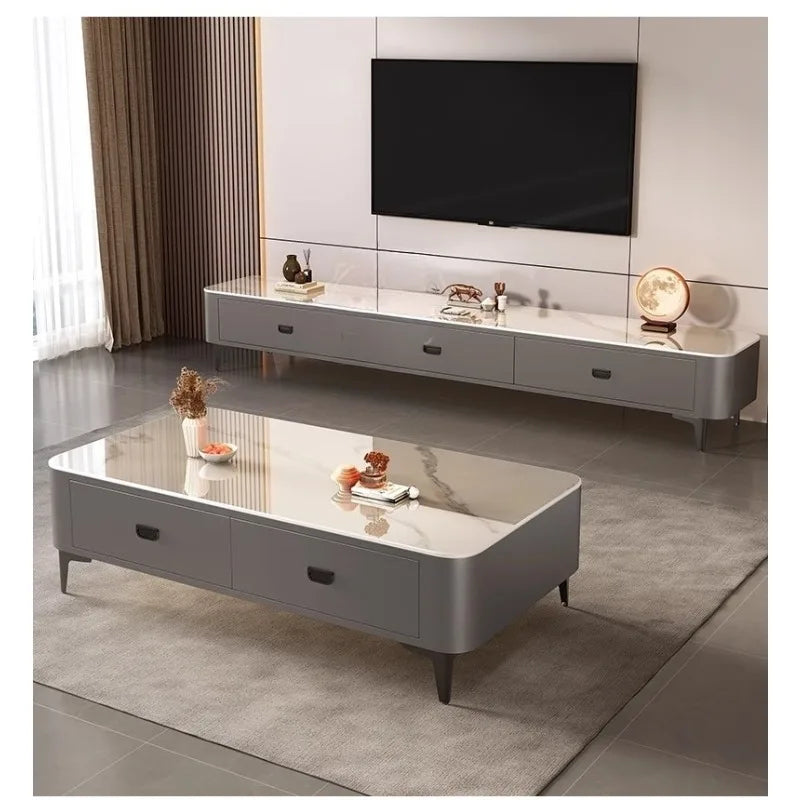 Coffee Table Side Table Folding Portable Modern Industrial Height Adjustable,