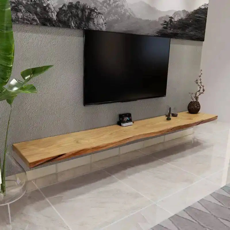 Wooden Modern Suspended Tv Stand