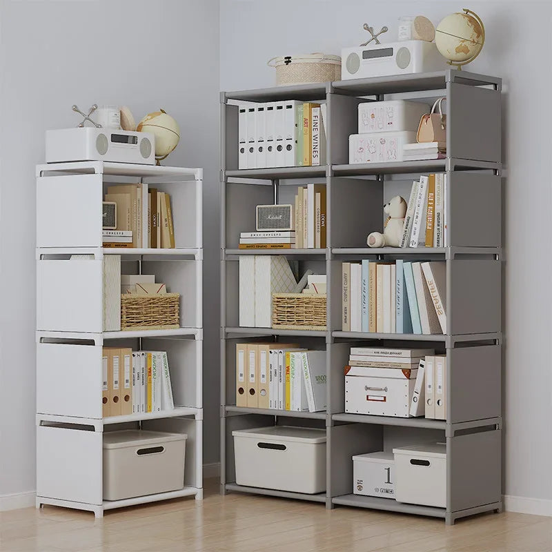 Multi-Layer Bookshelf Easy Assembly.