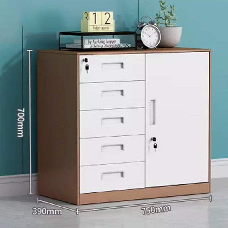 3/4/5 Drawer Office Filing Cabinet, Lock, Dividers Storage Filing Cabinets Living Room Organizer Cabinet Kitchen Home Furniture