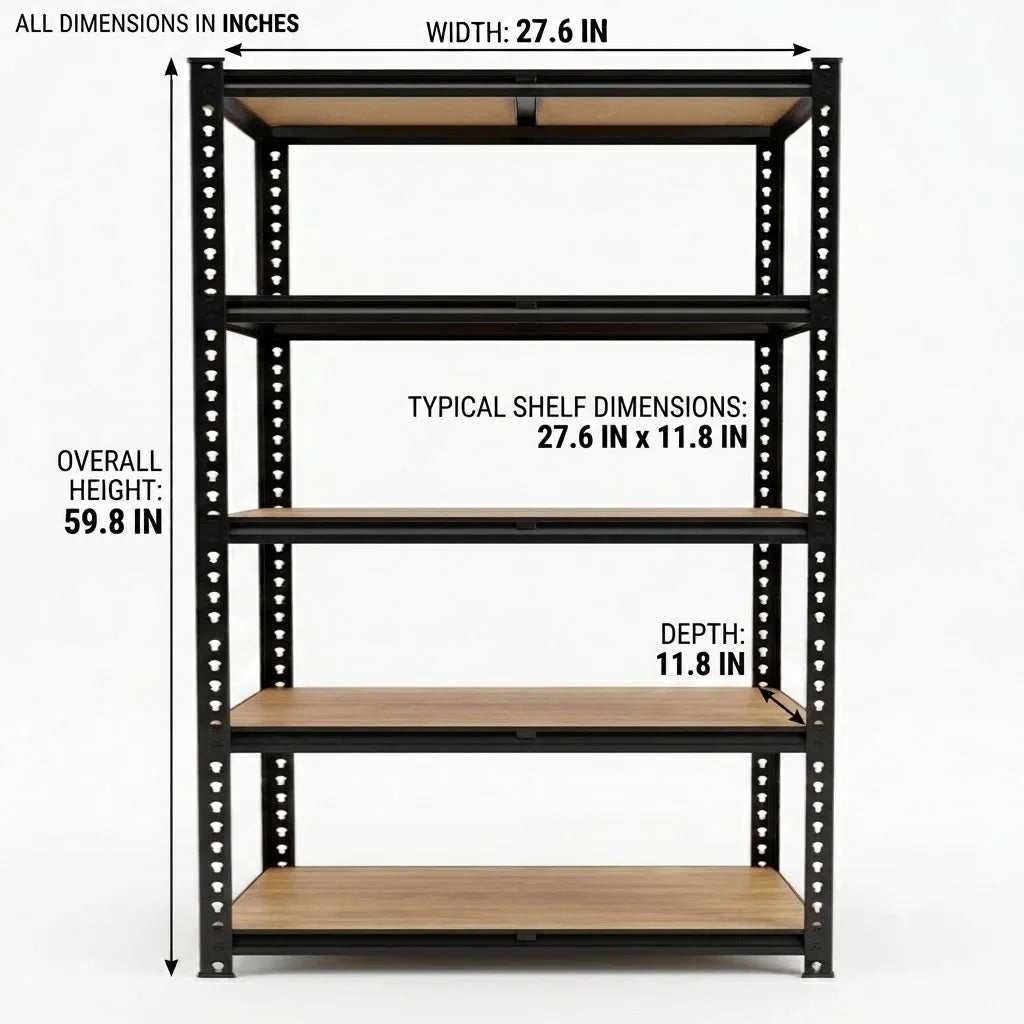 Adjustable Pantry Shelf Food Storage Organizer for Kitchen, Living Room Plant Stand & Display Rack, No-Tool Assembly