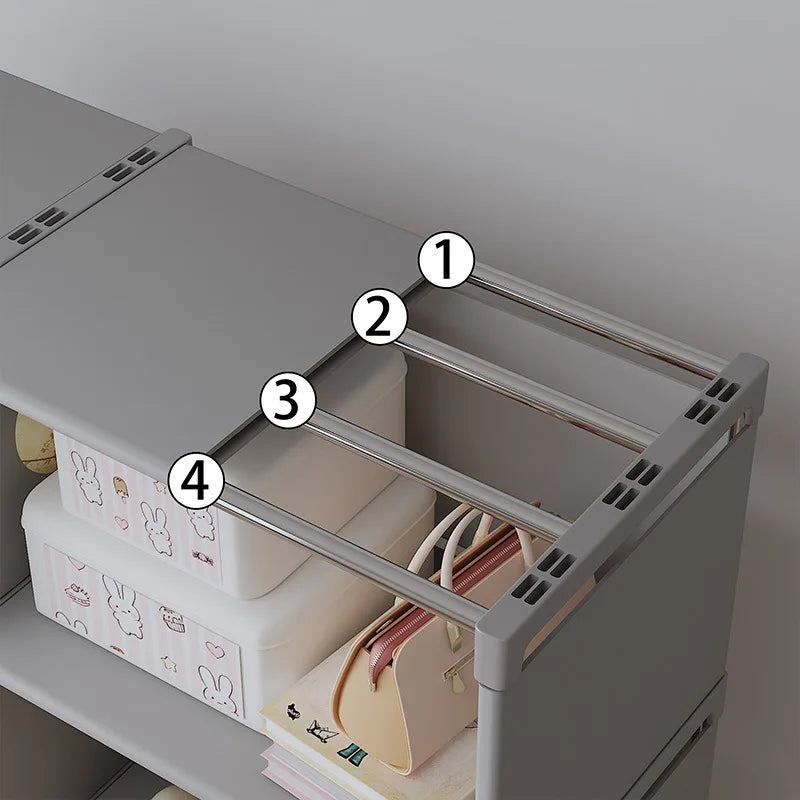 Multi-Layer Bookshelf Easy Assembly.