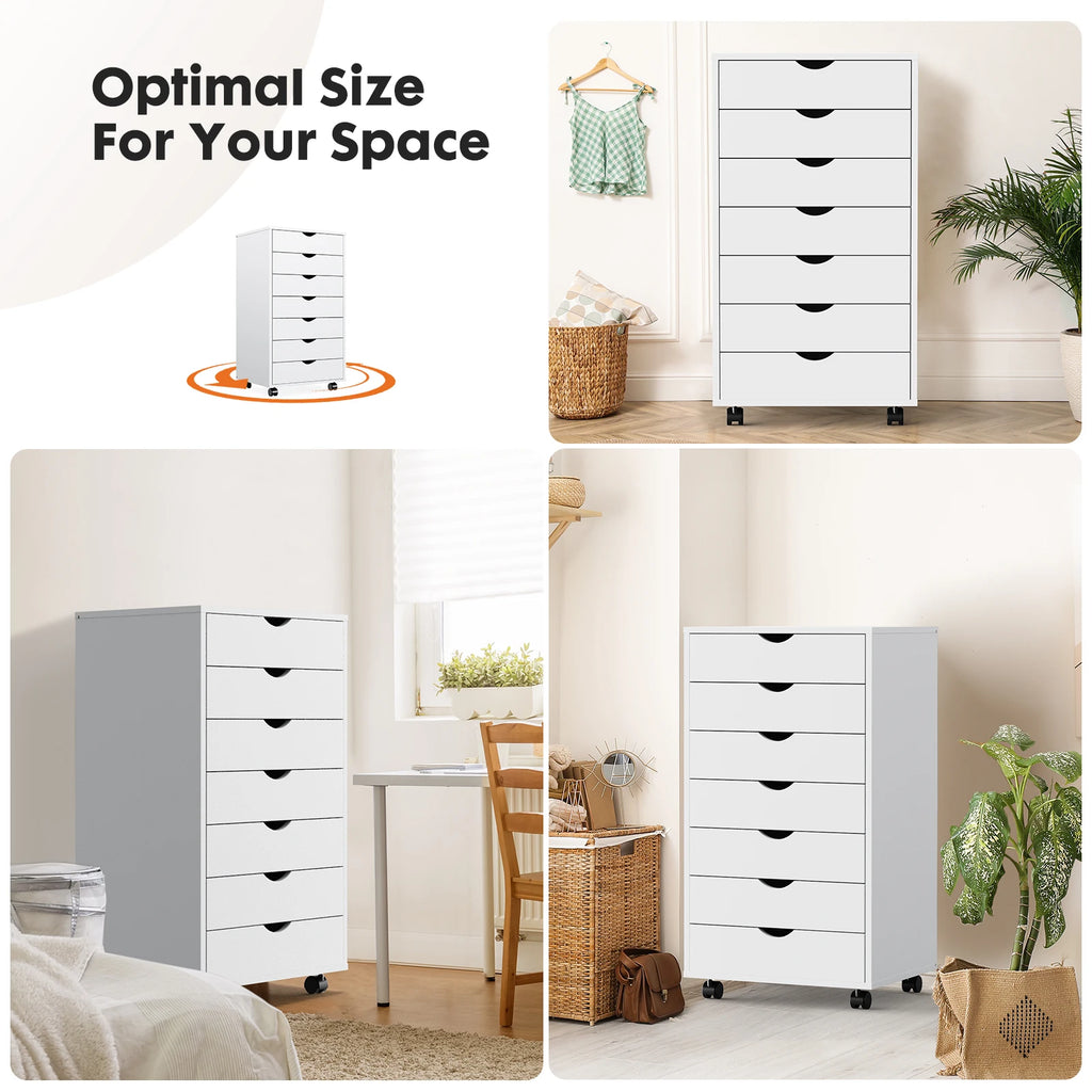 Dressers, Nightstand, Storage Cabinet, Office Mobile Cabinet, Living Room Organizer Rolling