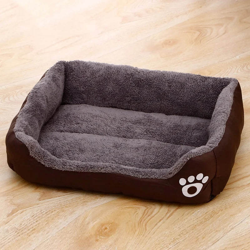 Black Dog Bed Plush Sleeping Bed for Large, Medium and Small Dogs, Non-Slip and Bite-Resistant.