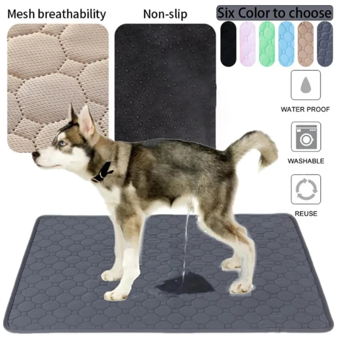 Dog Urine Mat Car Seat Floor Sofa Waterproof Absorbent Puppy Cat Training.