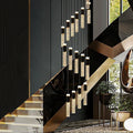 Modern home decoration crystal chandelier, stair Pendant lamp