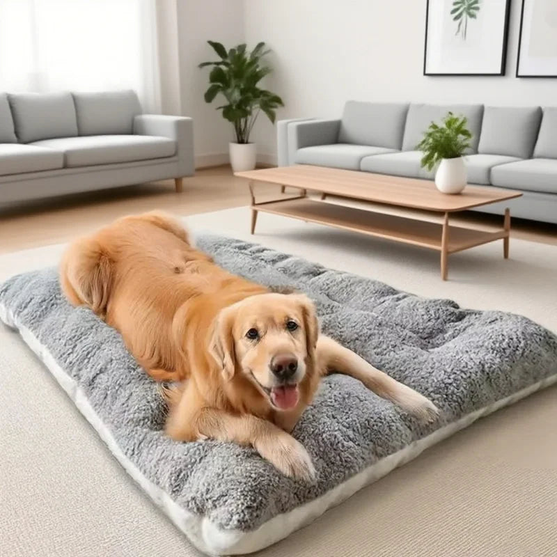 Extra Large Plush Dog Bed, Crate Mat Bed For Small Medium Large Dog Bed